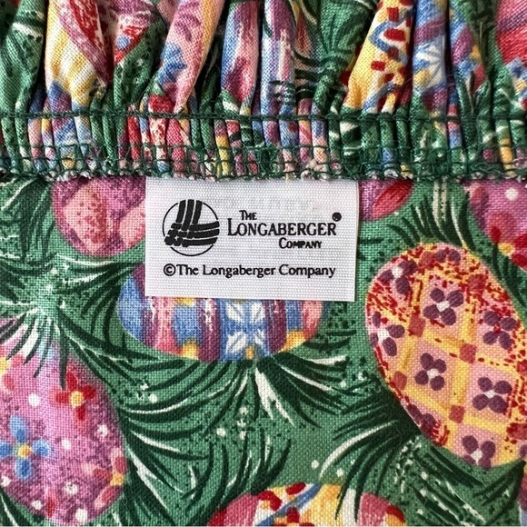 Longaberger Easter Egg Print Liner Handle Gripper - Picture 6 of 8